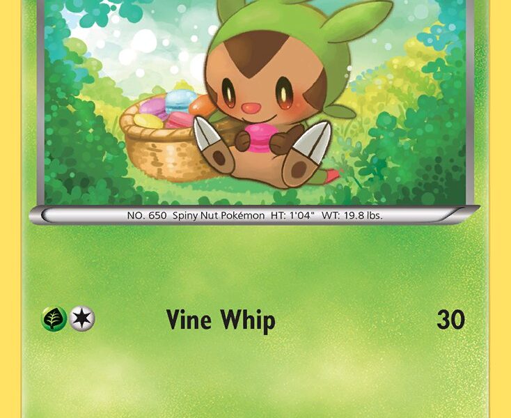 Chespin Pokemon Kaart