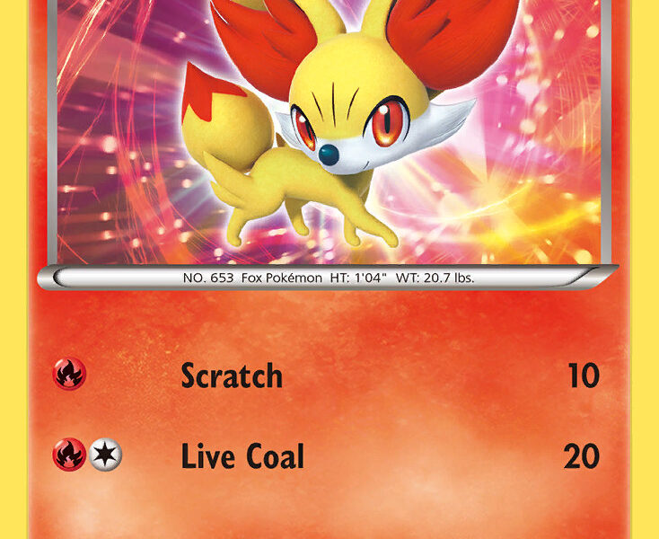 Fennekin Pokemon Kaart