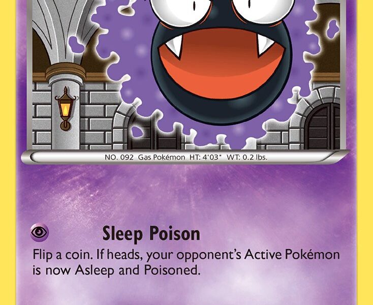 Gastly Pokemon Kaart