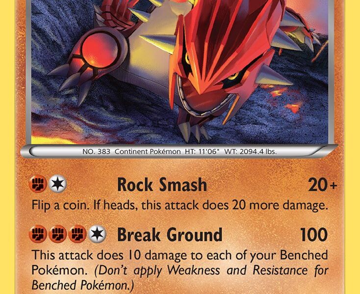 Groudon Pokemon Kaart