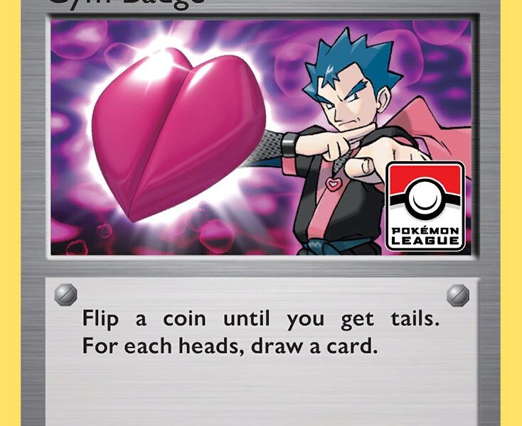 Gym Badge Pokemon Kaart