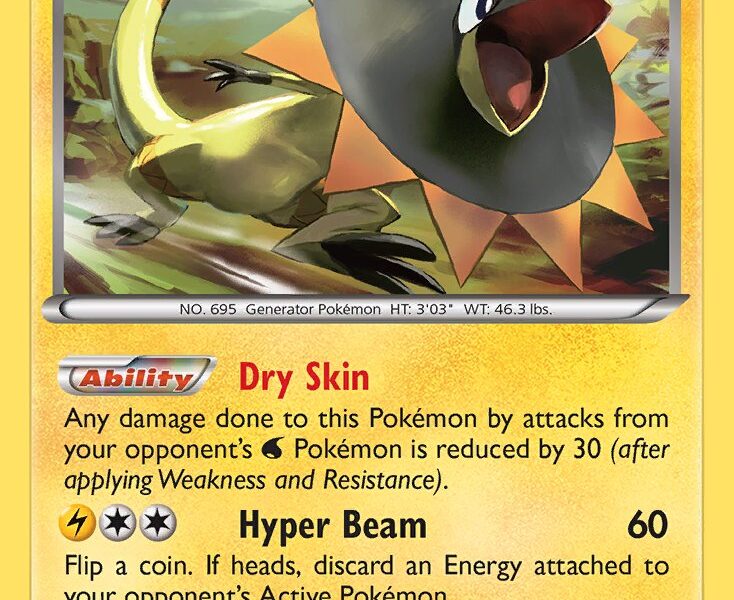 Heliolisk Pokemon Kaart