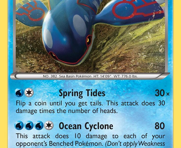Kyogre Pokemon Kaart