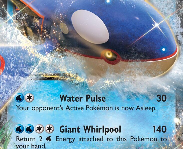 Kyogre-EX Pokemon Kaart