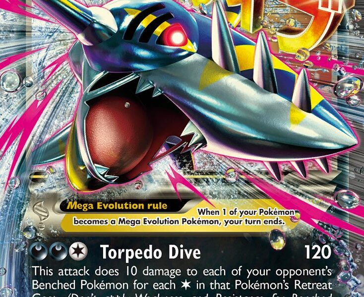 M Sharpedo-EX Pokemon Kaart