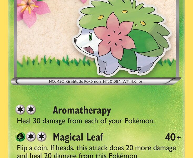 Shaymin Pokemon Kaart