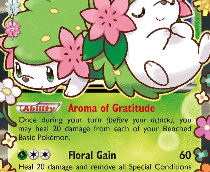 Shaymin-EX Pokemon Kaart