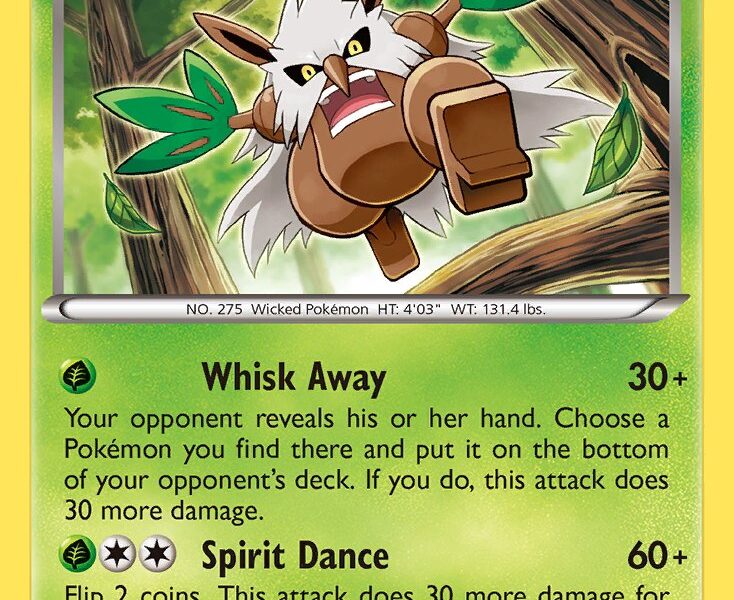 Shiftry Pokemon Kaart
