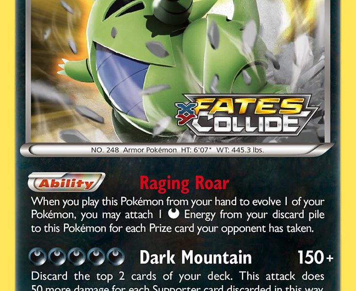 Tyranitar Pokemon Kaart
