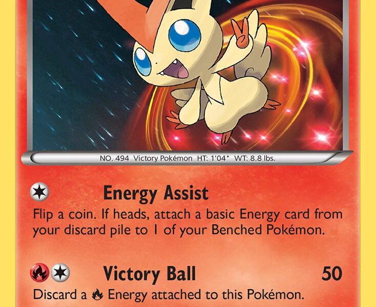 Victini Pokemon Kaart