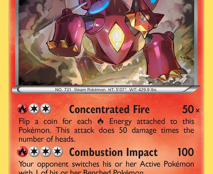 Volcanion Pokemon Kaart