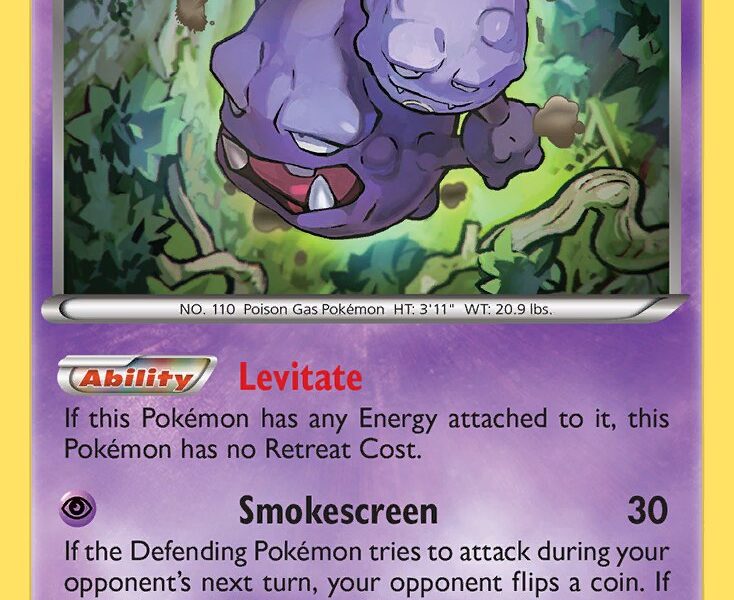 Weezing Pokemon Kaart