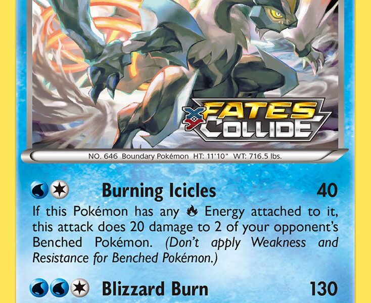 White Kyurem Pokemon Kaart