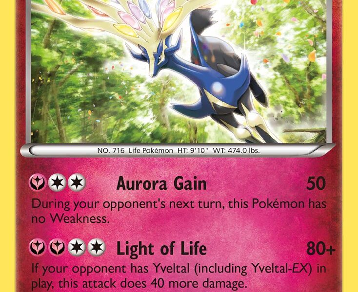 Xerneas Pokemon Kaart