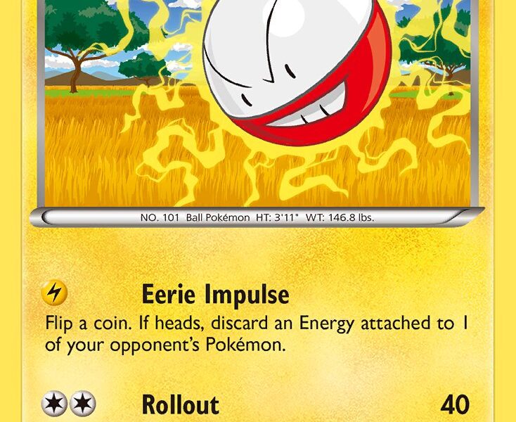 Electrode Pokemon Kaart