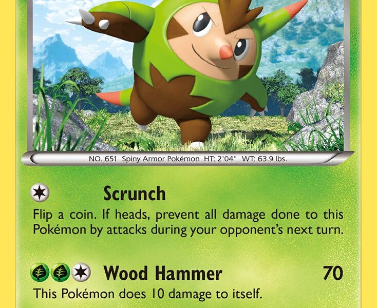 Quilladin Pokemon Kaart