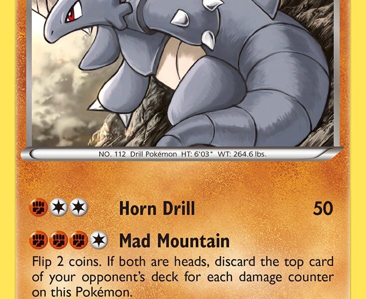 Rhydon Pokemon Kaart