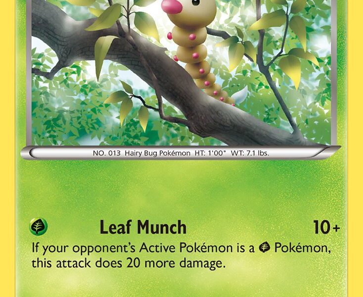 Weedle Pokemon Kaart