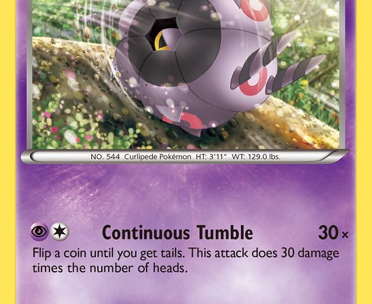 Whirlipede Pokemon Kaart