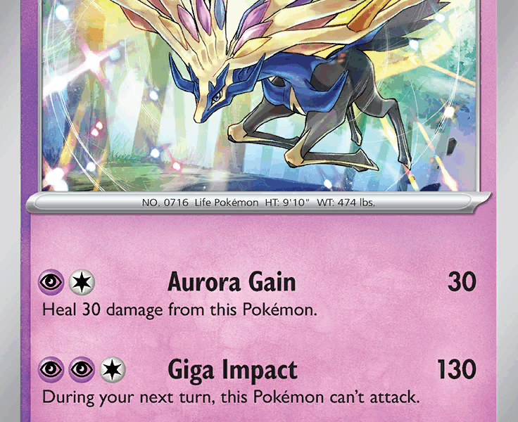 Xerneas Pokemon Kaart