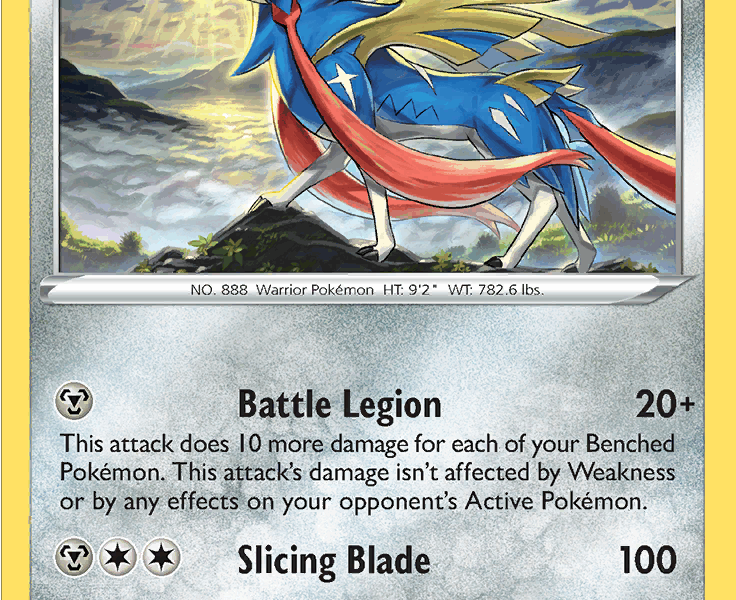 Zacian Pokemon Kaart