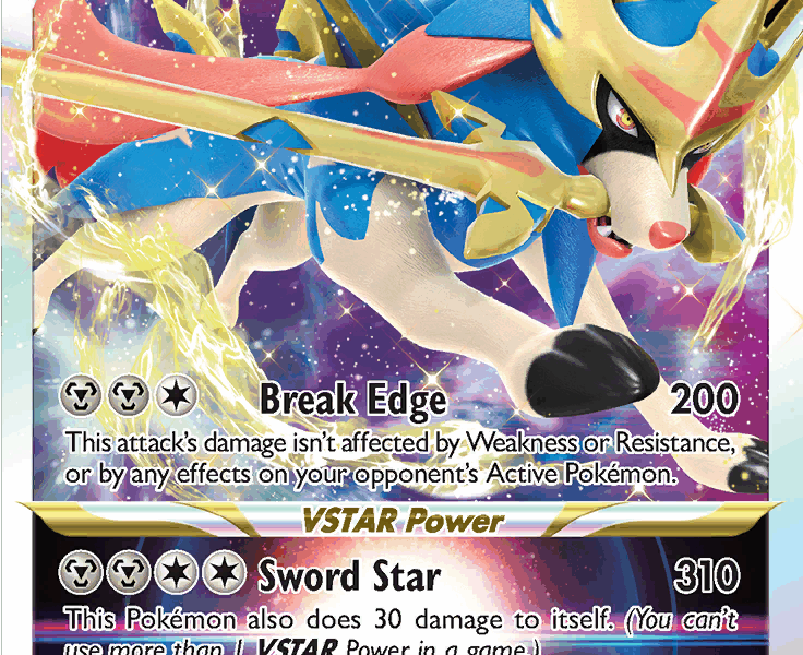 Zacian VSTAR Pokemon Kaart