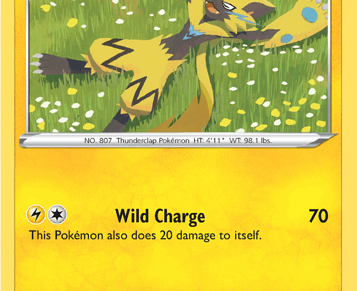 Zeraora Pokemon Kaart