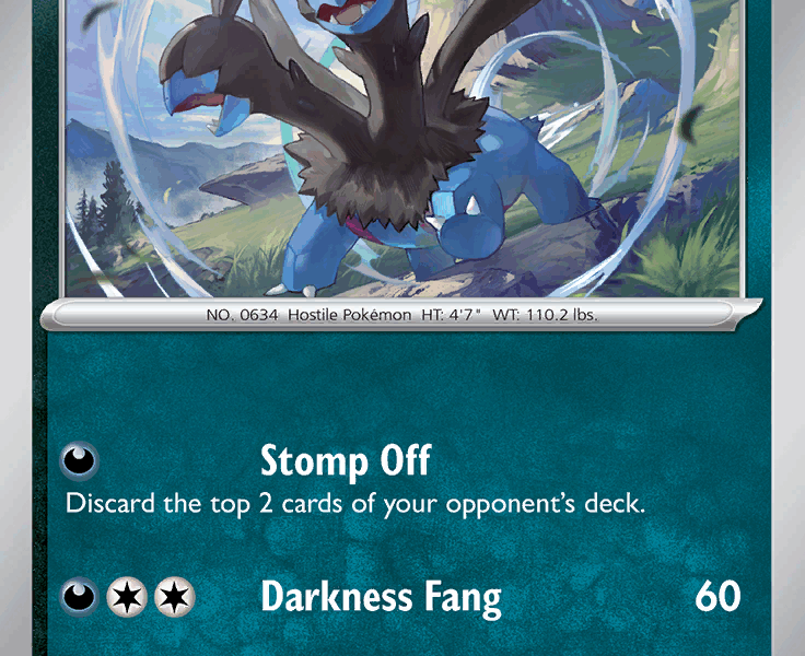Zweilous Pokemon Kaart