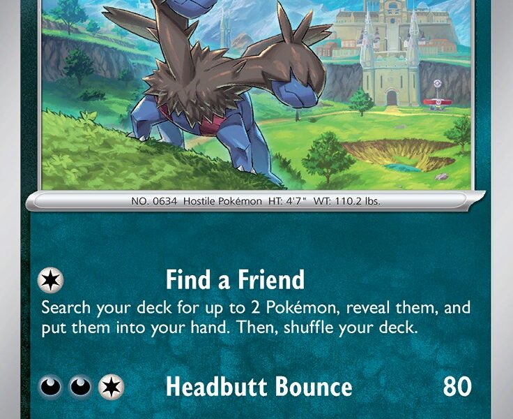Zweilous Pokemon Kaart