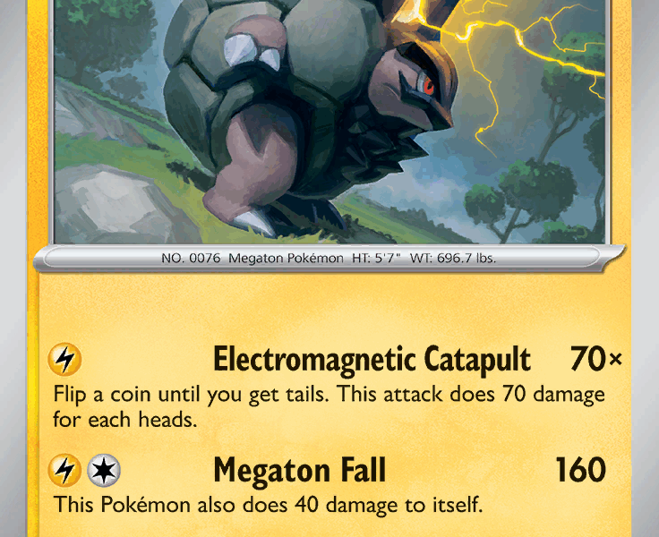Alolan Golem Pokemon Kaart