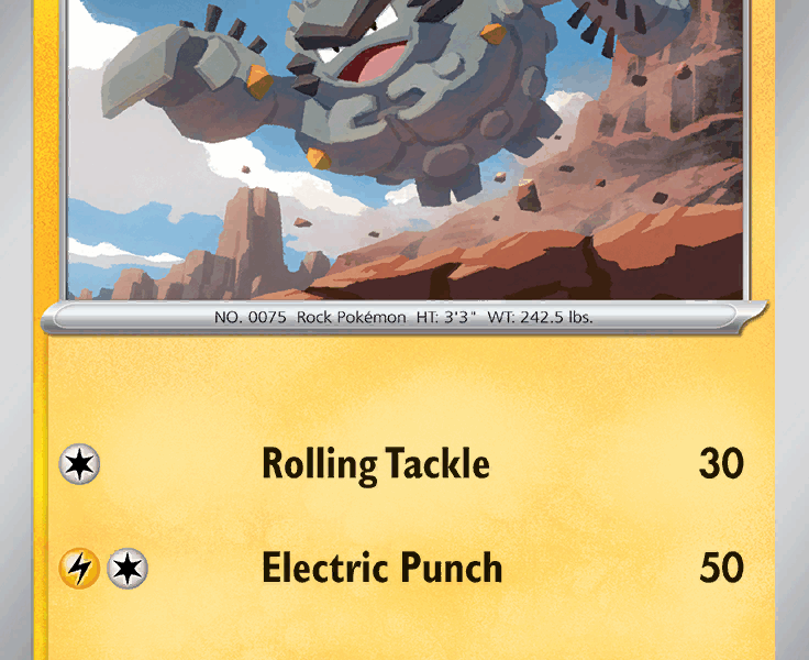 Alolan Graveler Pokemon Kaart