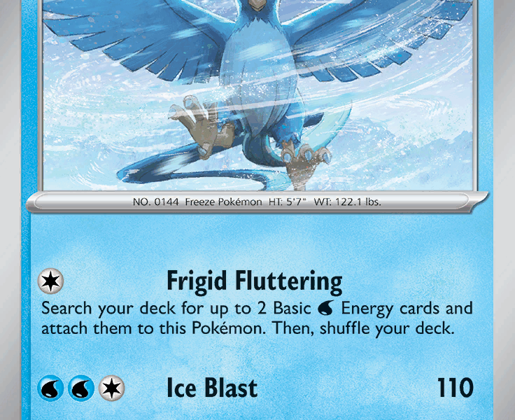 Articuno Pokemon Kaart