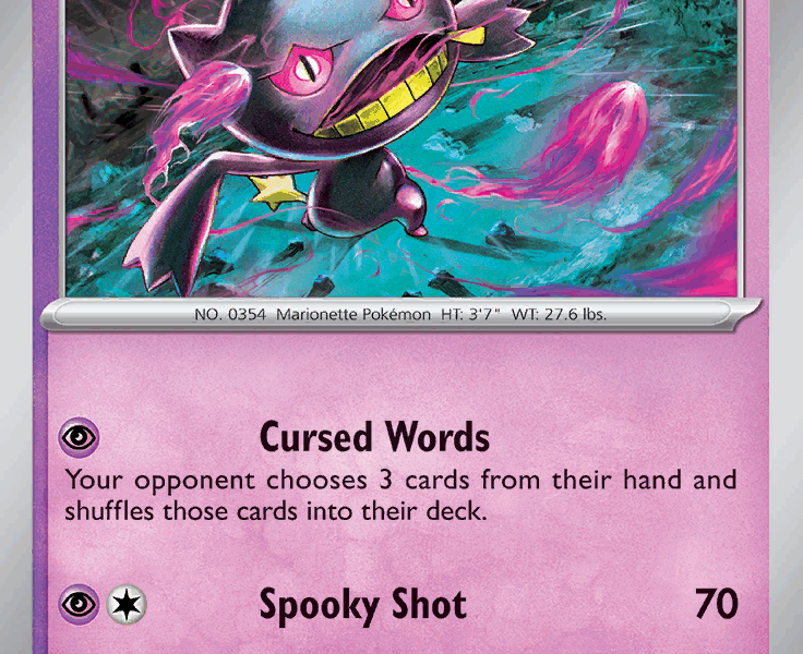 Banette Pokemon Kaart