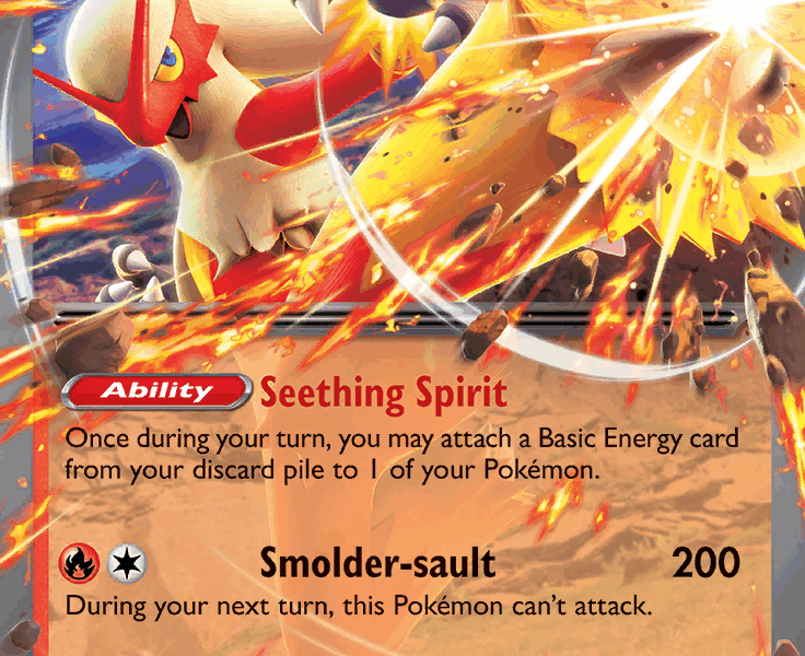 Blaziken ex Pokemon Kaart