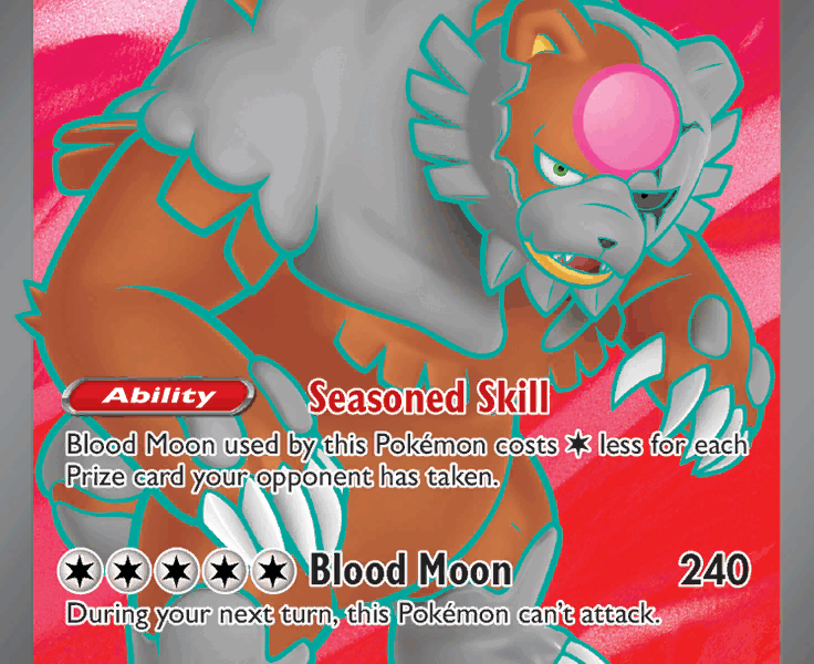 Bloodmoon Ursaluna ex Pokemon Kaart