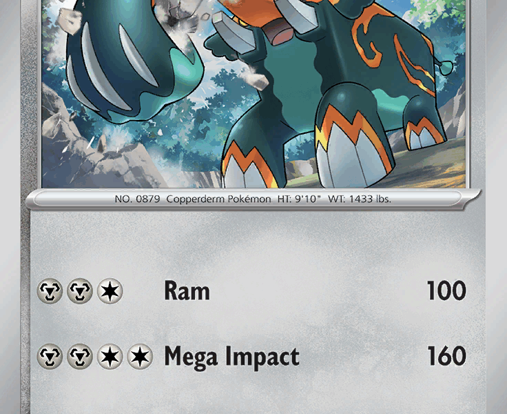 Copperajah Pokemon Kaart