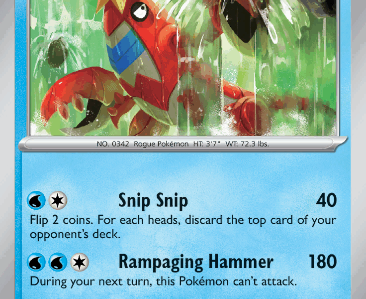 Crawdaunt Pokemon Kaart