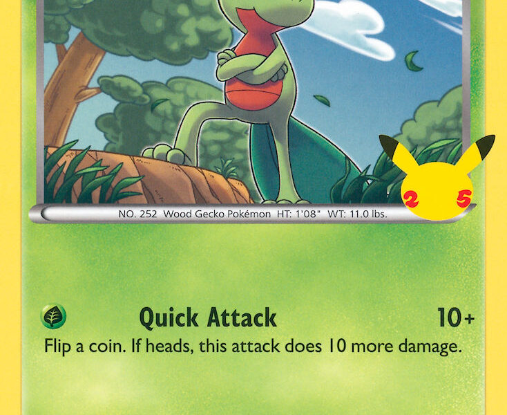 Treecko Pokemon Kaart