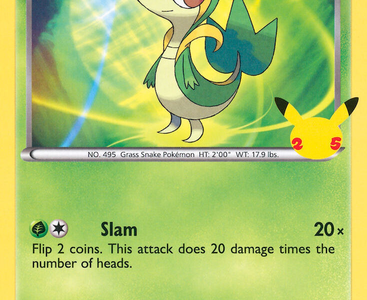 Snivy Pokemon Kaart