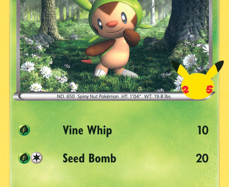 Chespin Pokemon Kaart