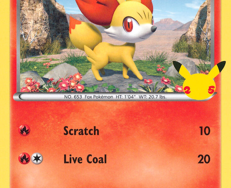 Fennekin Pokemon Kaart