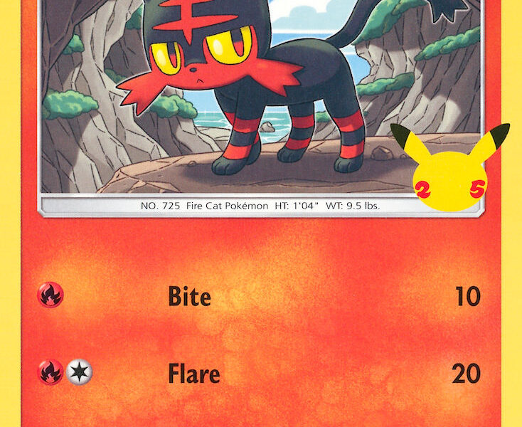 Litten Pokemon Kaart