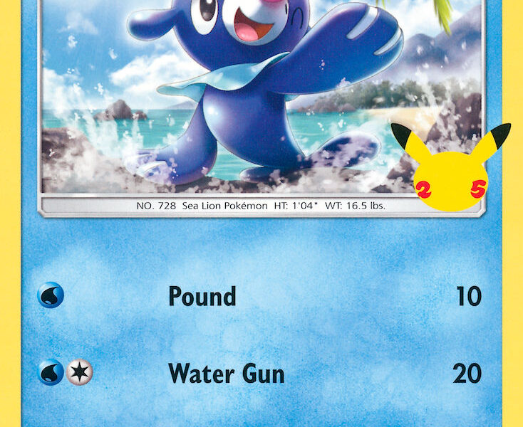 Popplio Pokemon Kaart