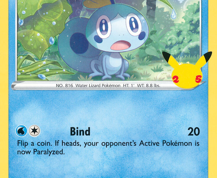 Sobble Pokemon Kaart