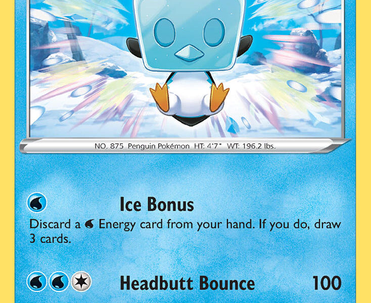 Eiscue Pokemon Kaart
