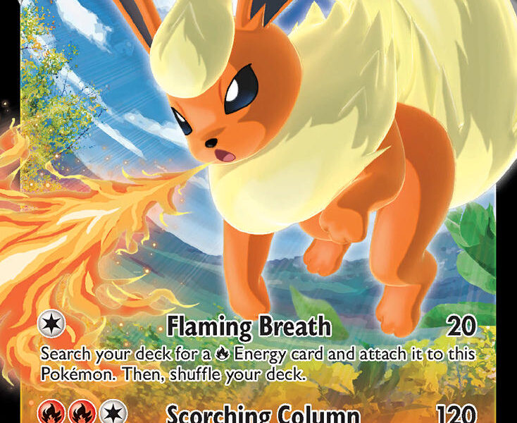 Flareon V Pokemon Kaart