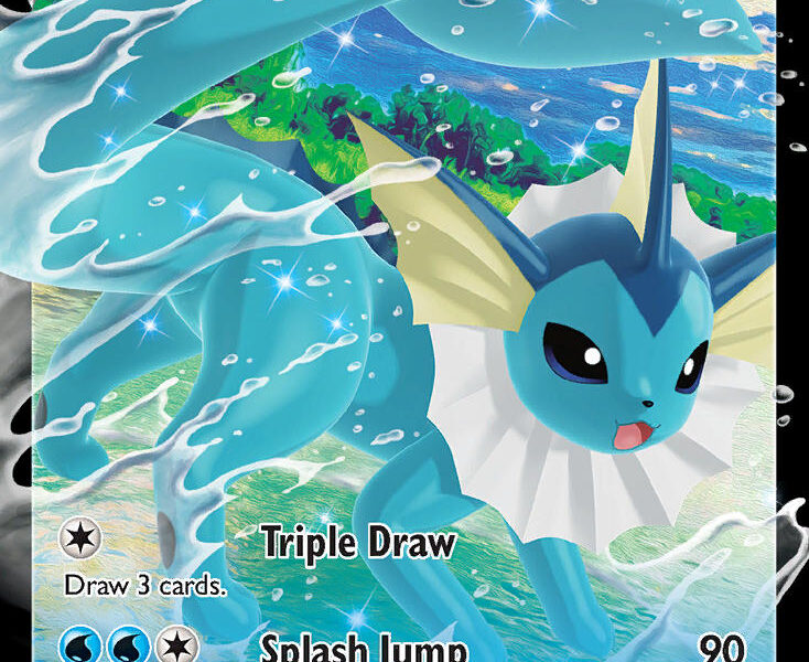 Vaporeon V Pokemon Kaart