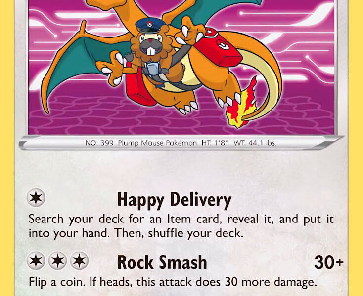 Special Delivery Bidoof Pokemon Kaart