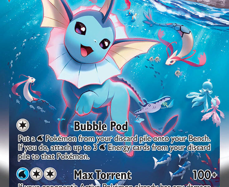 Vaporeon VMAX Pokemon Kaart
