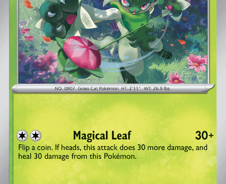 Floragato Pokemon Kaart